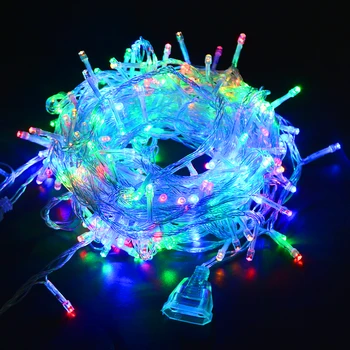 

10M 20M 30M 40M Garland Holiday Fairy Lights LED String Lights EU 220V Outdoor Decoration Lamp For Wedding Christmas Gerlyanda