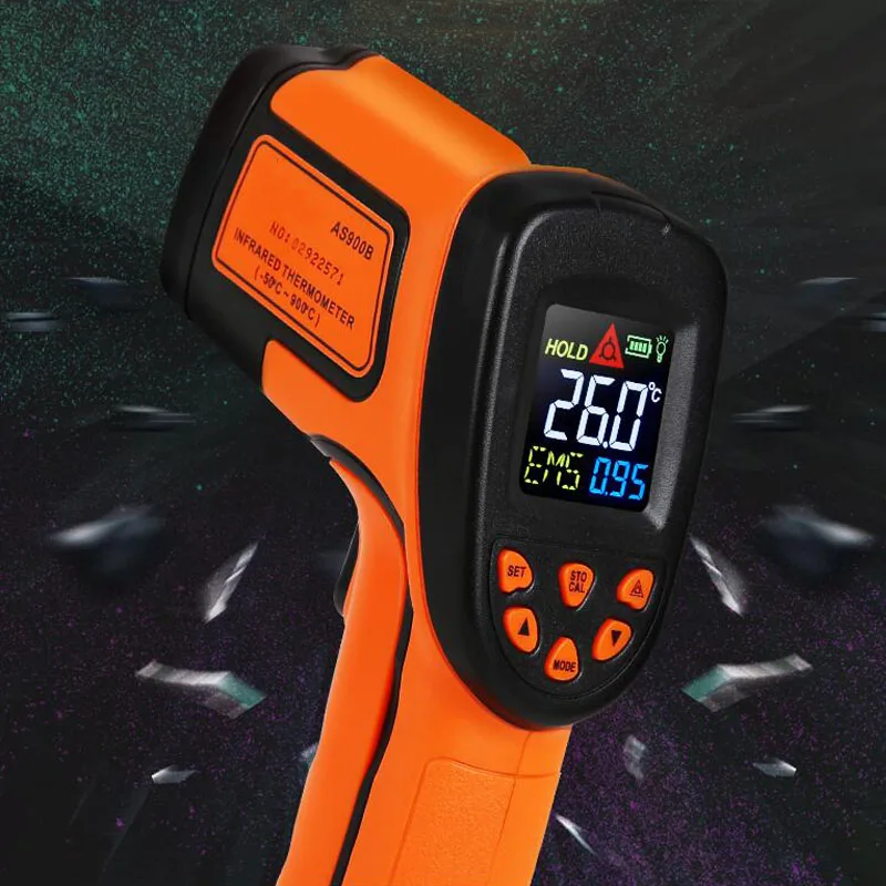 

Non-Contact Infrared Thermometer Digital LCD Color Screen Thermometer Infrared Thermometer Industrial Household Pyrometer