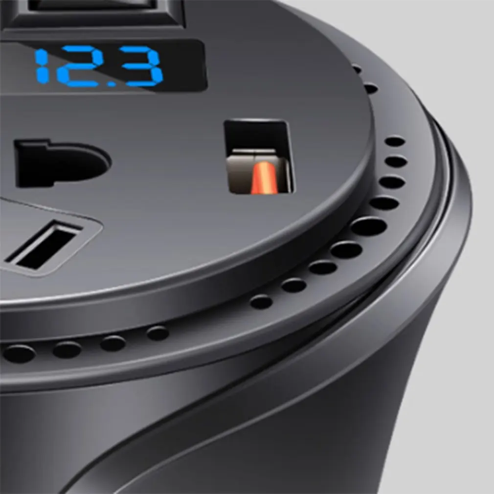 Продажа HSC HSC 108B портативное Мини Автомобильное зарядное устройство в форме чашки, автомобильный инвертор питания, разветвитель прикуривателя с авт...