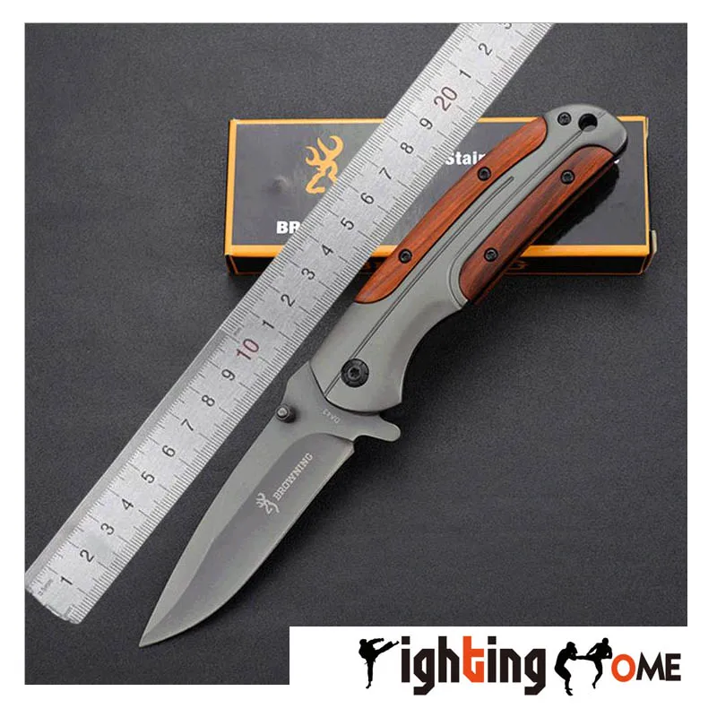 

Browning wooden handle knife DA43 titanium version EDC high hardness rescue knives tools