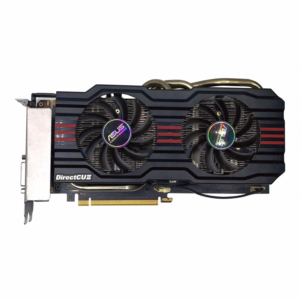 Б/у оригинальное ASUS GTX660 DC2 2G GDDR5 192bit игры Графика карты 100% тестирование Хорошее|game