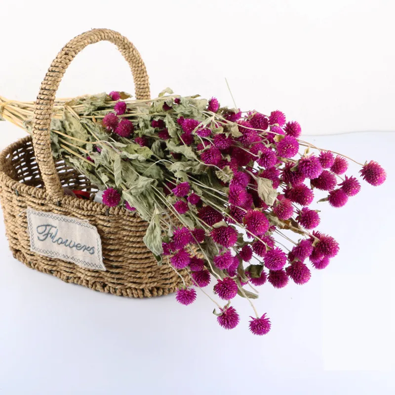 Preserved Fresh Dried Red Flower Branch For Wedding Home Party Holiday Decorate DIY Bouquet Project Accessory SAD69 (6)