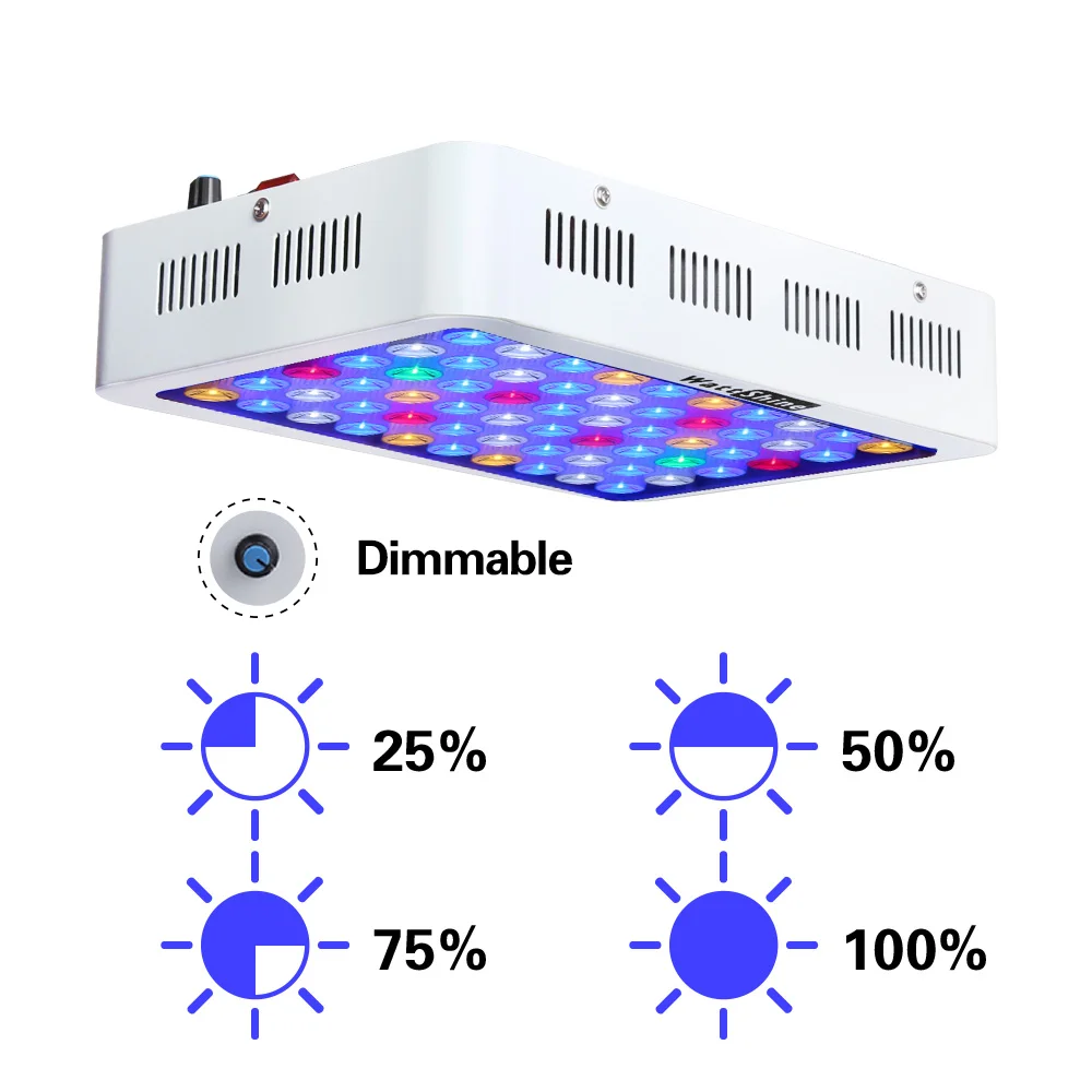 

Aquarium plants Panel led Fish tank Dimmable lamp Marine lights Dimmer lighting Adjustable Led light for aquarium Ponds Garden