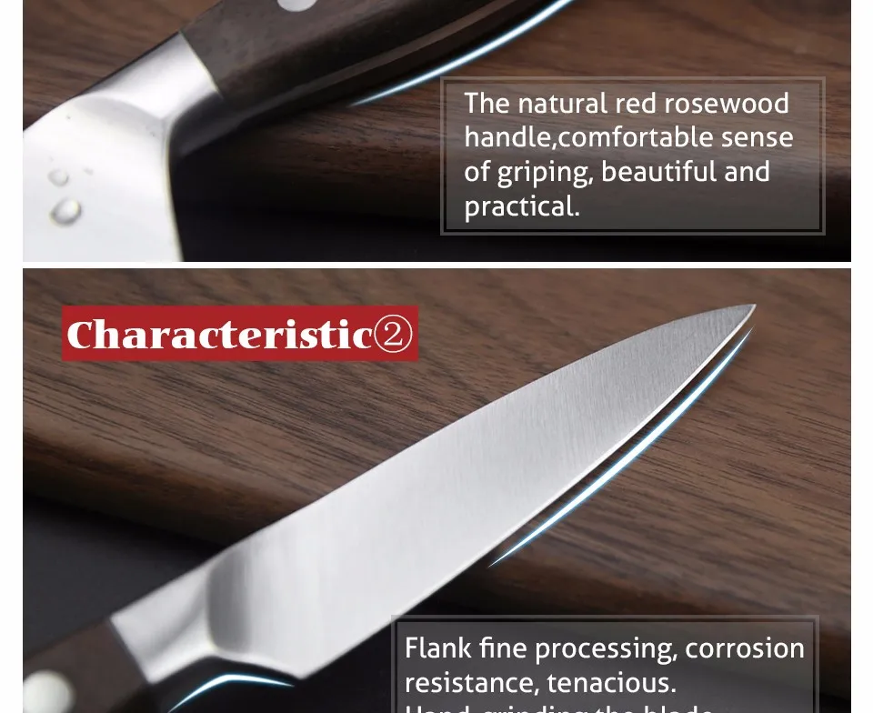 XINZUO Высококачественный нож для очистки овощей, нож шеф-повара сантоку, кухонные ножи из нержавеющей стали, наборы кухонных ножей, ручка из черного дерева