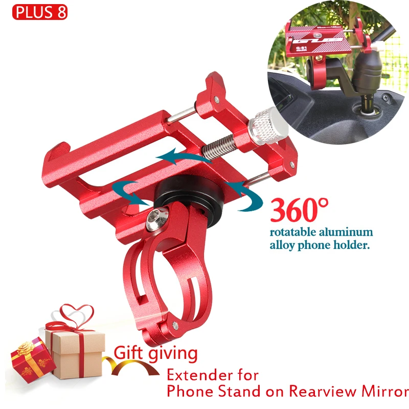 

Universal 360 Rotating Mobile Phone Holders Stands MTB Bike Bicycle Motorcycle Phone Holder mirror Bicycle Handlebar Clip Stand