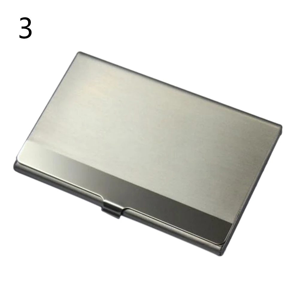 Peerless 9,3x6x0,7 см водонепроницаемый чехол из нержавеющей стали, серебристый алюминиевый металлический чехол, Бизнес ID, кредитный держатель для карт