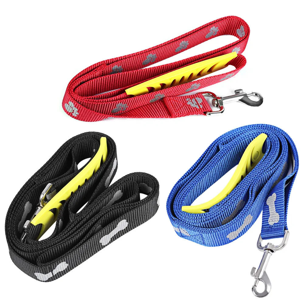 Adjustable Pet Dog Training Leash Dog Basic Collar 120cm Nylon Heavy