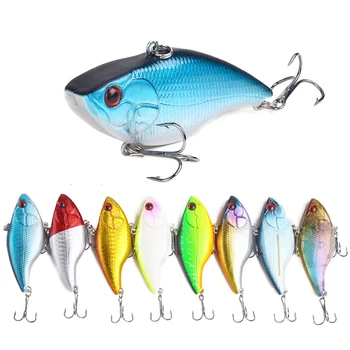 

VIB Fishing Lures 1 Piece 7cm 18.8g Sinking Jerkbait Vibration Wobblers Plastic Rattlin VIB Hard Lure Artificial Bait