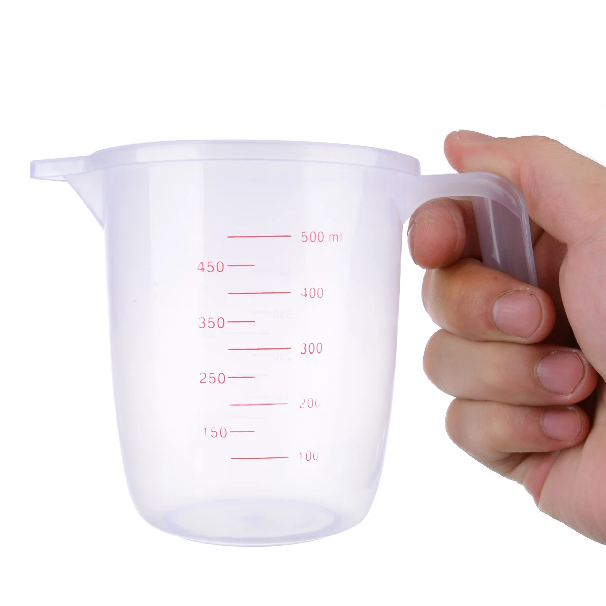 500ml Plastic Measuring Cup Pitcher Tools with Handle & Pour Spout Handle Design Measuring Tool for Kitchen Baking Tools