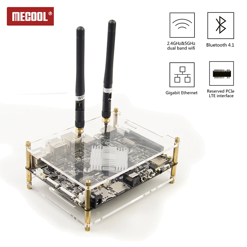 MECOOL VS RK3399 DIY Super Development Board Mali-T860 Android 7.1 ARM 6 core 64 bit 4K VP9 4G+32G/2G+16G H.265 1000M TV Box MECOOL VS RK3399 DIY Super Development Board Mali-T860 Android 7.1 ARM 6 core 64 bit 4K VP9 4G+32G/2G+16G H.265 1000M TV Box