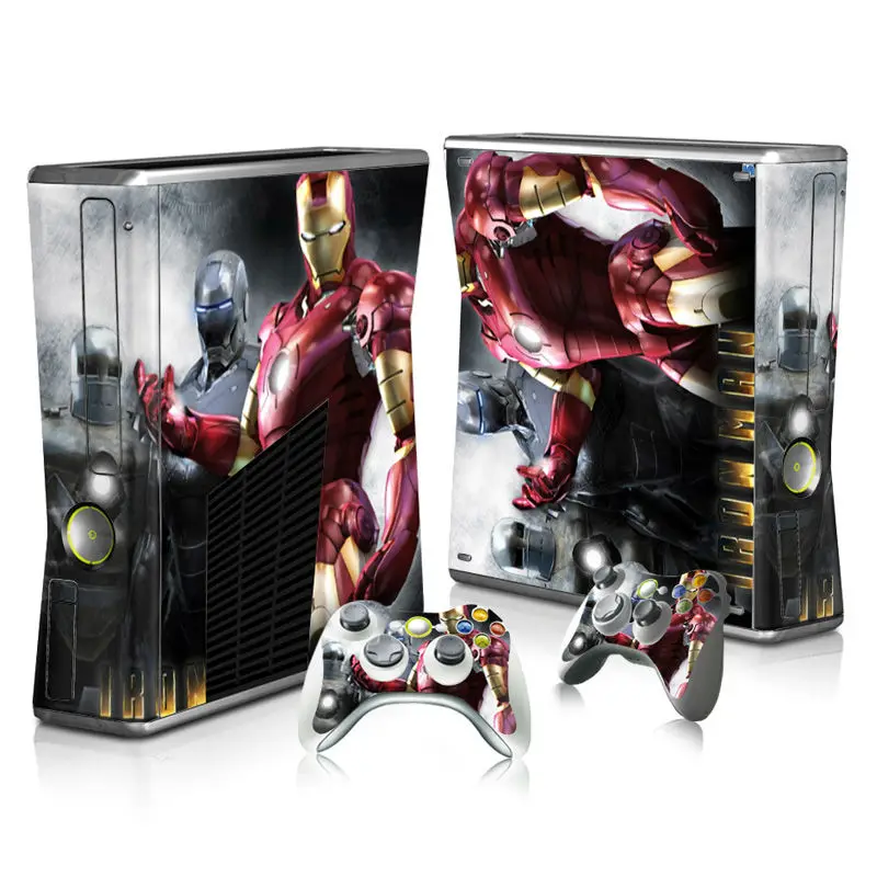 

Colorskin IROM MAN Skin Sticker Protector for Microsoft Xbox 360 Slim and 2 Controller Skins Stickers for XBOX360 SLIM