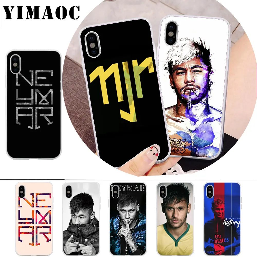 

YIMAOC Brazil Neymar da Silva Santos Soft Silicone Case for iPhone X r s Xr Xs Max 8 7 6S 6 Plus 5 5s SE