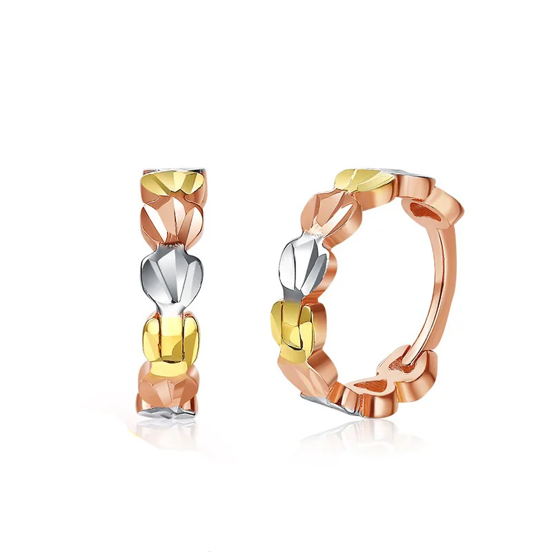 Delicate 18K Genuine Solid Gold AU750 Rose/ White/ Tri-Tone Round Hoop Pierced Earrings for Women Female Girl Fine Jewelry Gift
Delicate 18K Genuine Solid Gold AU750 Rose/ White/ Tri-Tone Round Hoop Pierced Earrings for Women Female Girl Fine Jewelry Gift