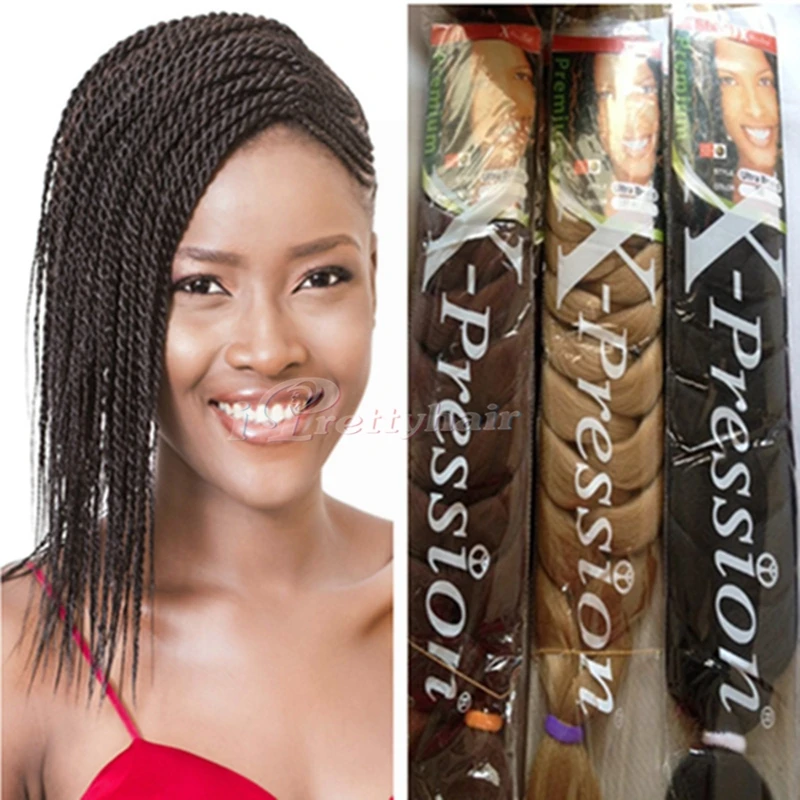 Free Shipping X Pression Ultra Braid Synthetic Hair Extension Bulk