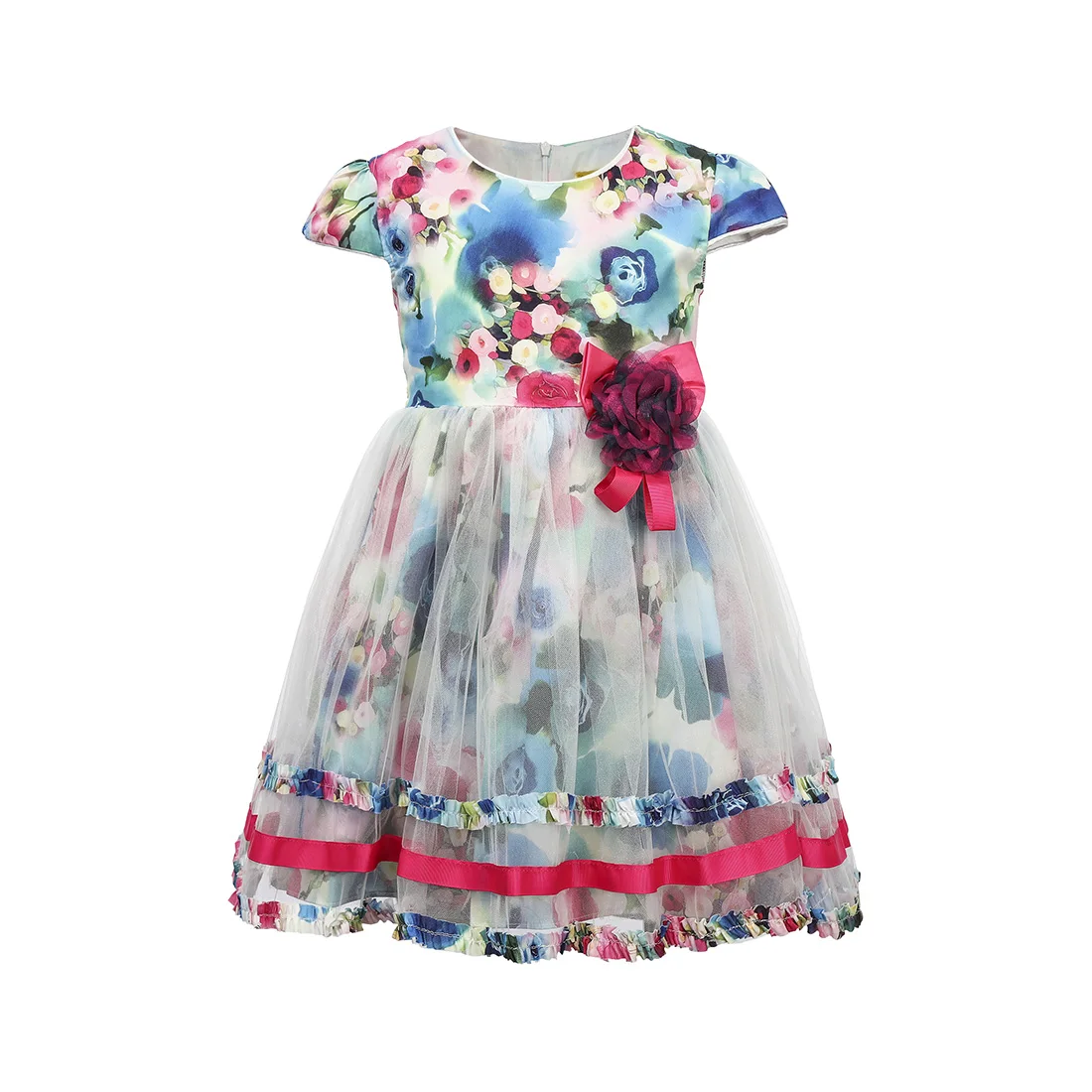 

Summer Toddler Girl Clothes Kids Dresses For Girls Lace Flower Dress Baby Girl Party Wedding Dress Children Girl Princess Dress