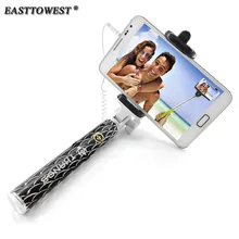 Newest Z07-5 Plus 2 in 1 Wired Selfie Stick Handheld Extendable Monopod With Buit-in Shutter For Iphone IOS Android Smart Phone