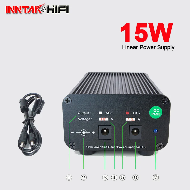 

15VA Low noise Linear Power supply DC5V 2.0A W/ 5.5X2.1mm port for CM6631 XMOS DAC HIFI, (230V &115VA)