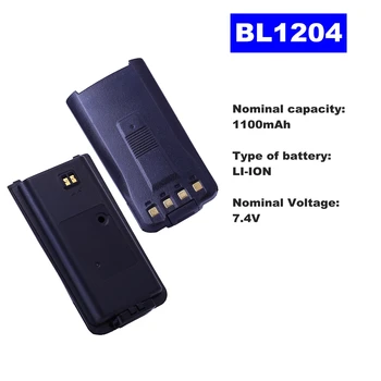 

7.4V 1100mAh LI-ION Radio Battery BL1204 For HYT Walkie Talkie TC-610/620 Two Way Radio