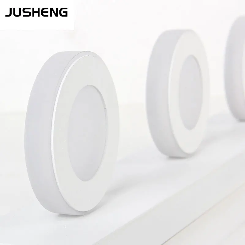 JUSHENG 3 Light ванная комната светодиодный свет зеркала с водонепроницаемым водителем