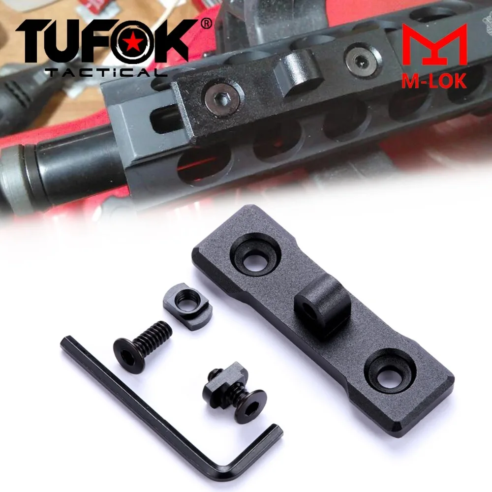 

TuFok M-Lok Bipod Mount Tactical AR15 Harris Style Bipod Mount Adapter Fit Mlok Handguard Hunting Picatinny Weaver Rail Mount