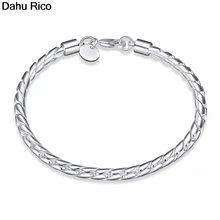 Twist pequenos маленькая веревка pulseiras brasalete cadenas цепи серебряного цвета schmuck Ираку Болгарию онлайн Shop Dahu Rico браслеты