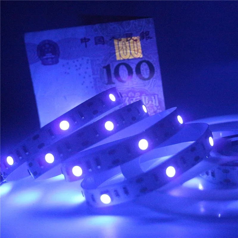50 см 1 м 5 2 USB СВЕТОДИОДНАЯ УФ лента лампа 5050 SMD 30 светодиодов/м DC В ультрафиолетовая