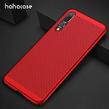 

50pcs Heat Dissipation Hard PC Mesh Cover For Huawei P30 P20 Mate 20 Pro Lite Nova 4 Y9 Y7 Y6 Y5 2019 Slim Honeycomb Back Case