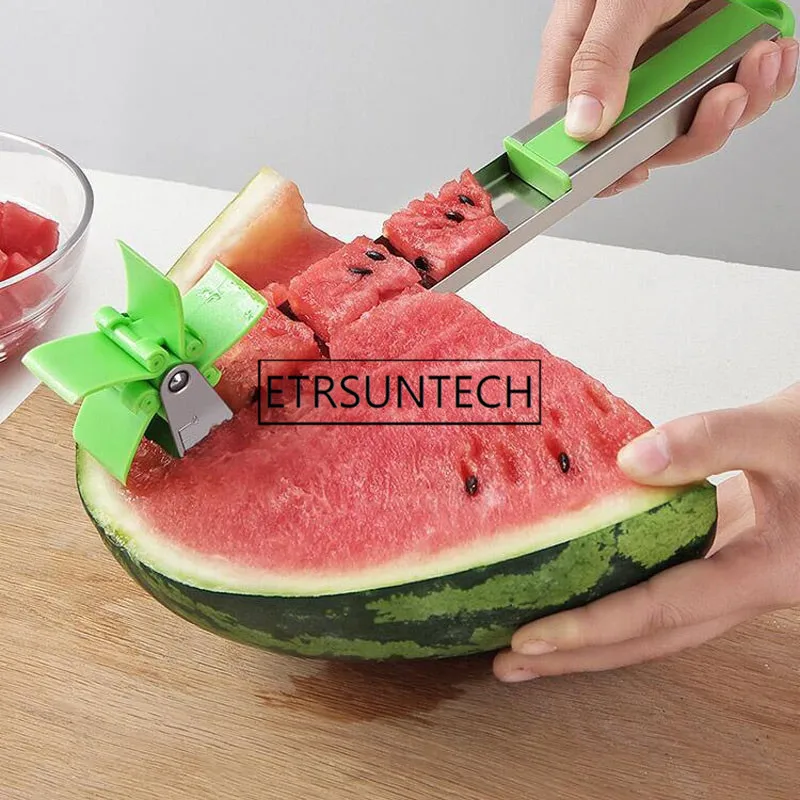 

50pcs Watermelon Cutter Windmill Shape Plastic Slicer for Cutting Watermelon Power Save Cutter
