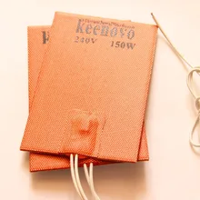 150X100 мм, 150 Вт@ 240 в, Keenovo Универсальный гибкий силиконовый нагревательный коврик пластина моторное масло поддон нагреватель, с 90C термостат