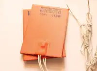 150X100mm, 150W @ 240 V, Keenovo Universal Flexible Silikon Heizung Pad Platte Motorölwanne Heizung, mit 90C thermostat