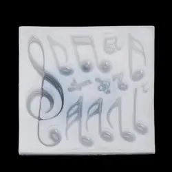 JAVRICK 1 шт. музыкальная нота 3D силиконовая формовочная Смола ювелирный торт с мастикой «сделай сам» инструменты для прессформы 7HH1101068