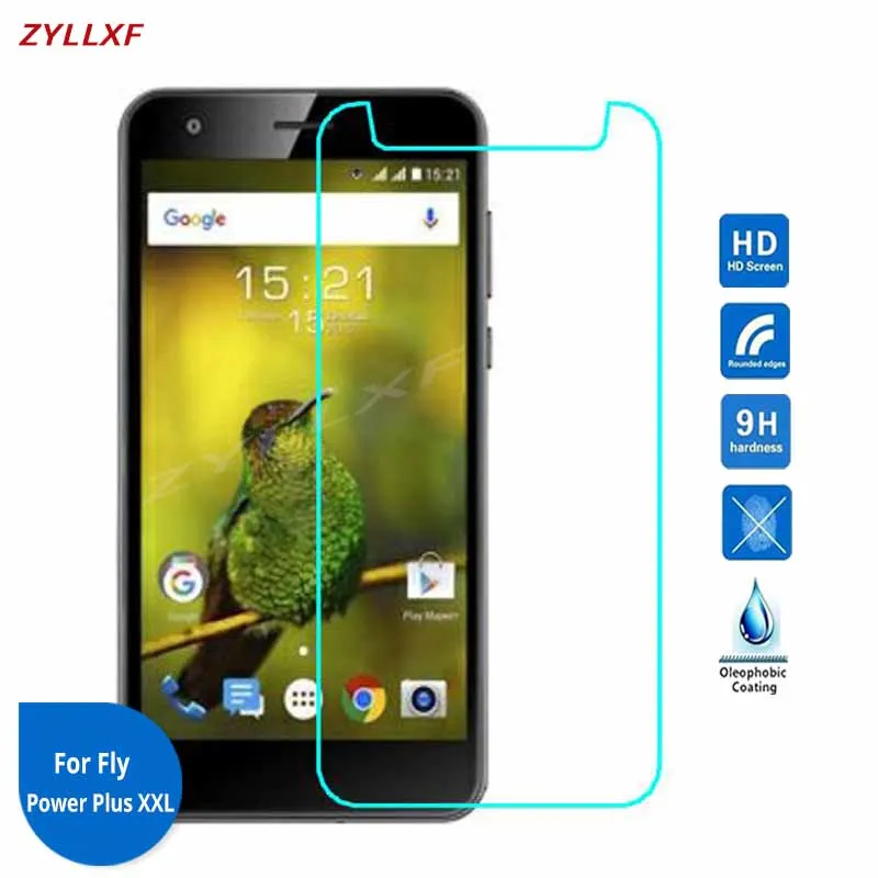 

For Fly Power Plus XXL FS530 Tempered Glass Premium Screen Protector Film 5.0 inch 9H 2.5D Safety Film on FS 530