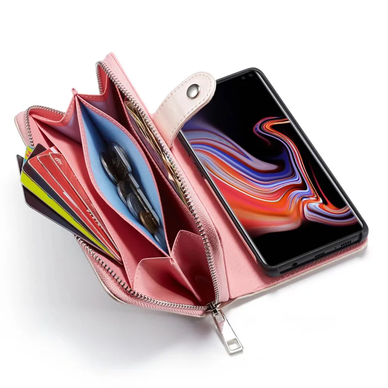 Для Samsung S10e S9 S8 Plus тканый узор искусственная кожа 2 в 1 сумка для телефона на молнии