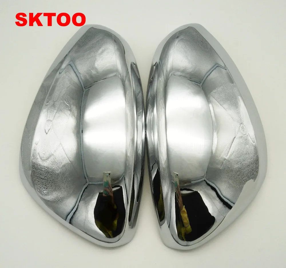 

SKTOO Car Stying Fit For Peugeot 301 308 408 2008 308S Door Side Wing Mirror Chrome Cover Rear View Cap Accessories