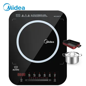 

Creative Western Induction Cooker Touch Control Panel Low Noise Ten-speed Sliding Control Firepower DIY Function Cooker
