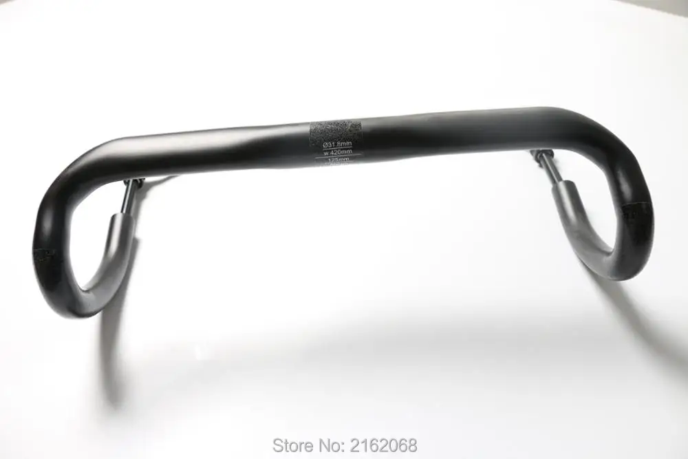 Road bike matte UD full carbon fibre handlebar carbon bicycle bent bar external cable 31.8*400/420/440mm