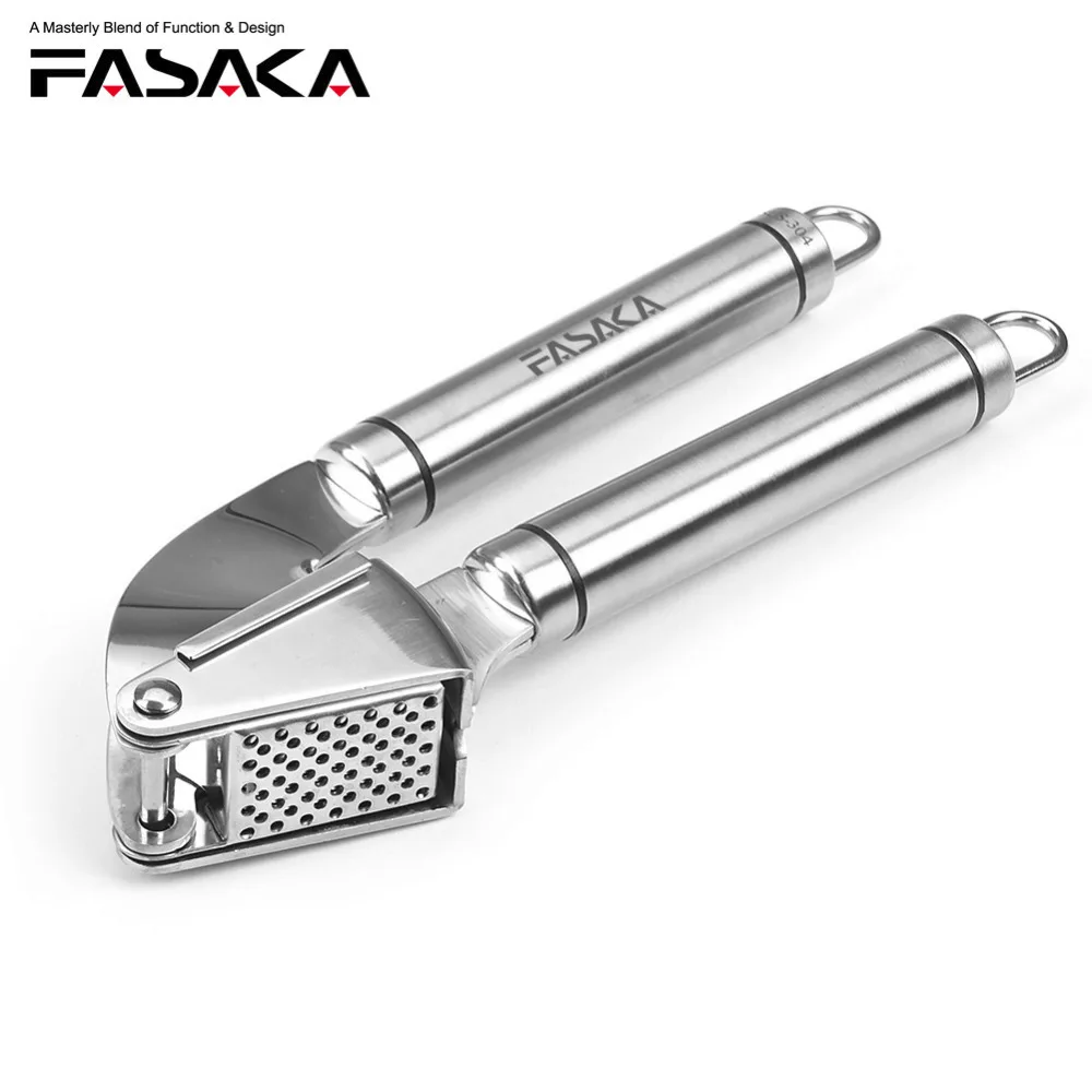 FASAKA Garlic Press Stainless Steel Kitchen Gadget for Press the Garlic