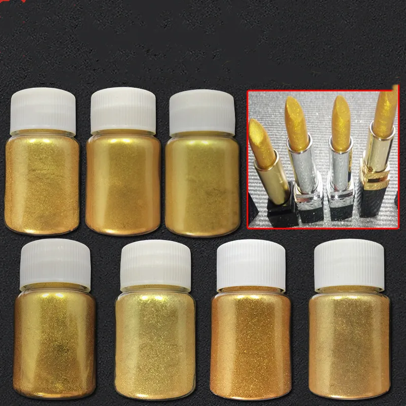 

Gilt gold powder, pearl powder,forDIY lipstick ,eye shadow ,handmade soap,Crystal clay, glue , baking gold powder edible 10g
