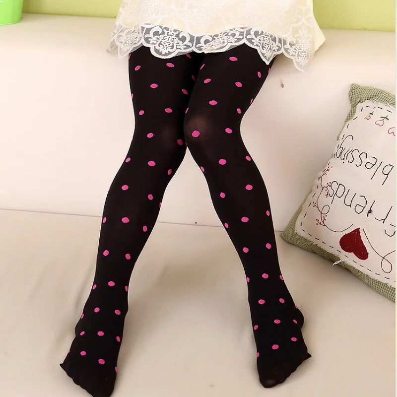 2 pieces Spring/autumn Baby Children Girls Tights Kids Dots and print