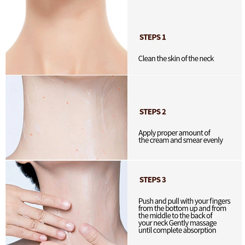 Crema de cuello MICAOJI eliminar las líneas de cuello hidratante nutritiva reafirmante Anti arrugas blanqueamiento reafirmante cuidado de la piel para el cuidado del cuello