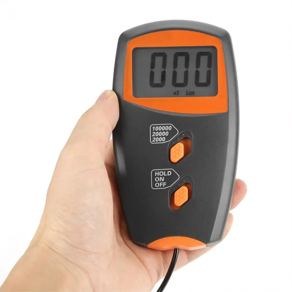 LX1010BS Цифровой Люксметр 3 1/2 цифр 18 мм ЖК-дисплей измеритель освещенности экологическое тестирование портативный осветительный прибор УФ-радиометры