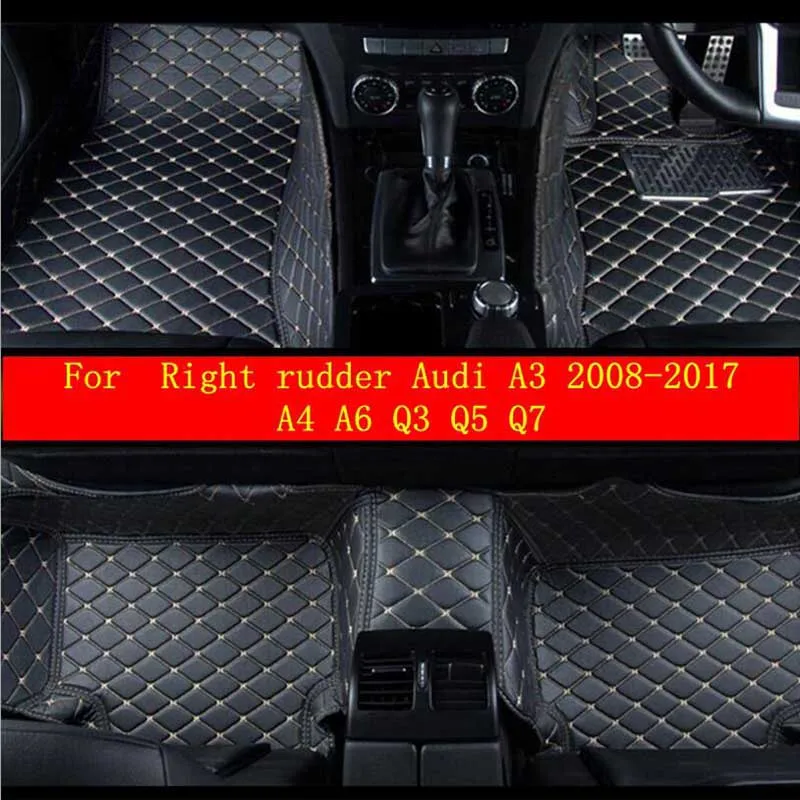 

Custom Fit Right Hand Drive Car Floor Foot Mat For Audi A3 A4 A6 Q3 Q5 Q7 S5 S6 S7 S8 Sq5 A8 R8 Tt Tts Rs-3 Waterproof Car Mats
