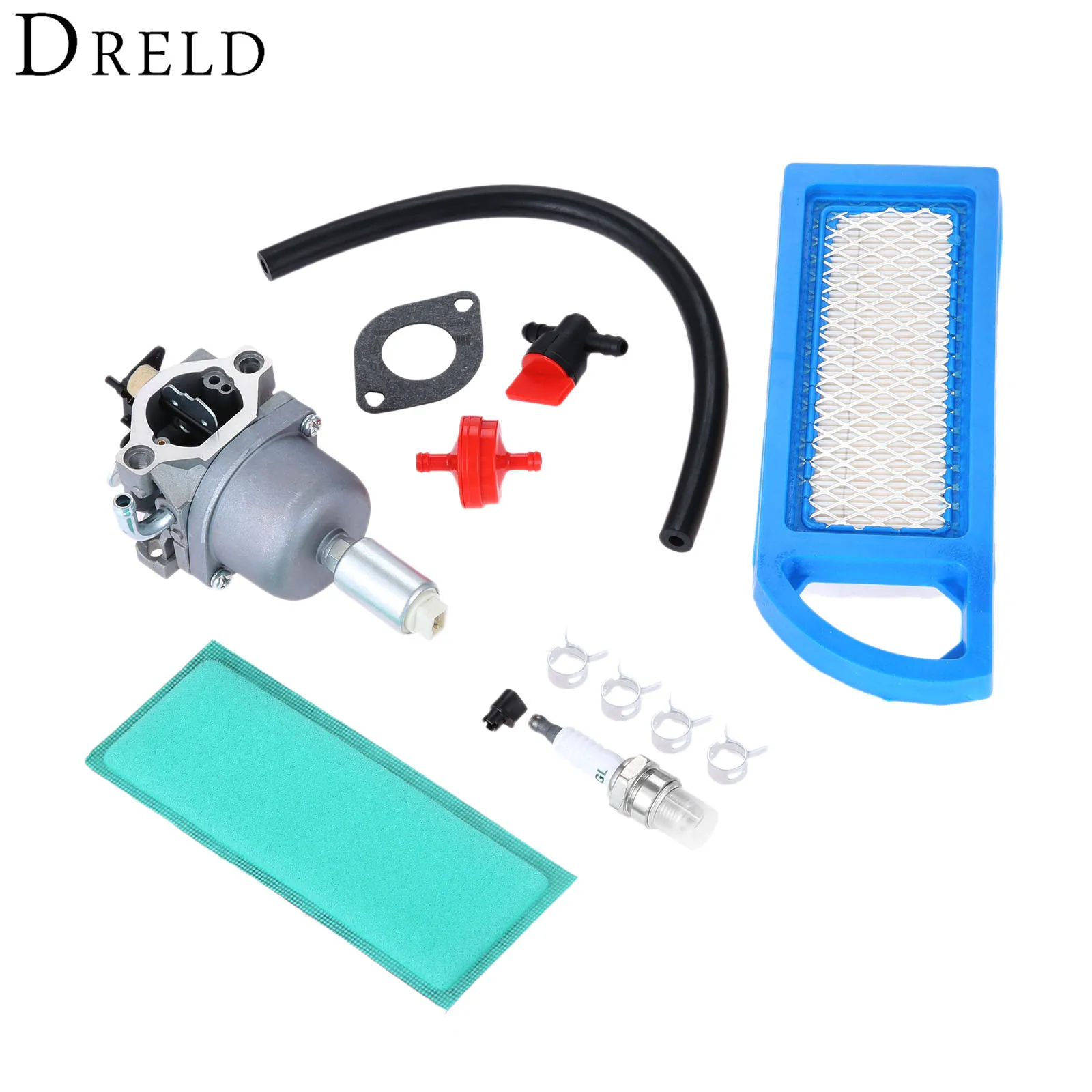 DRELD Chainsaws Carburetor Air Filter Tune up Kit for BRIGGS & STRATTON 594601 796587 591736 Trimmers Cutter Carb Garden Tools DRELD Chainsaws Carburetor Air Filter Tune up Kit for BRIGGS & STRATTON 594601 796587 591736 Trimmers Cutter Carb Garden Tools