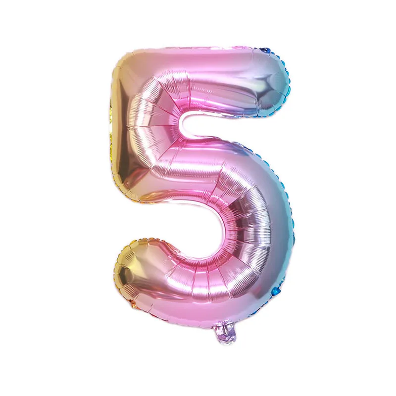 1 2 3 5 6 7 8 розовый градиент 32 дюймов номер фольга цифровой баллон гелия день рождения lettre баллон folie взрослых globos unicornio
