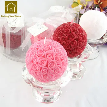 

Creative Flower Candles Wedding Decoration Bougies Et Chandelles Gifts For Valentines Candle Home Bougie Mariage Making JKK160