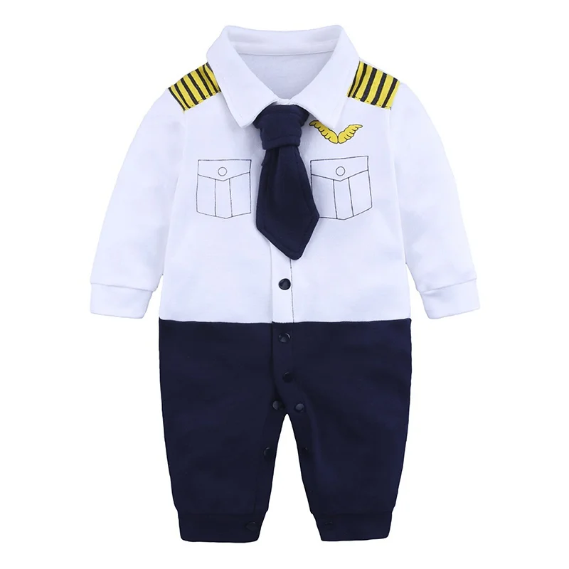 

Autumn Cute Gentle Baby Boys Jumpsuit Long Sleeve Cotton Infant Rompers Newborn Outfits