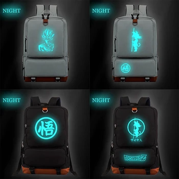 

Dragon Ball Luminous Backpack Super Saiyan Goku Oxford Laptop Backpack School Bags for Teenage Boys Girls Travel Shoulder Bag