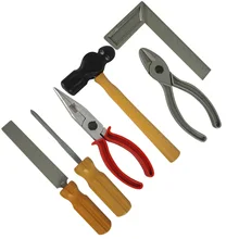 6 шт./компл. дети пластик ролевые игры игрушечные лошадки строительный инструмент наборы Набор DIY Строительство интеллектуальная развивающая игрушечные лошадки подарок