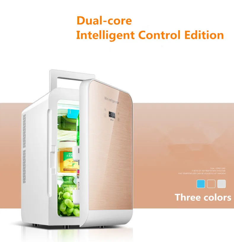 waeco car fridge 20L Intelligent Control Car Refrigerator Dual Car Student Dual Bedroom  Dorm Cosmetic Refrigerator Refrigerator cooluli classic 4 liter small mini fridge