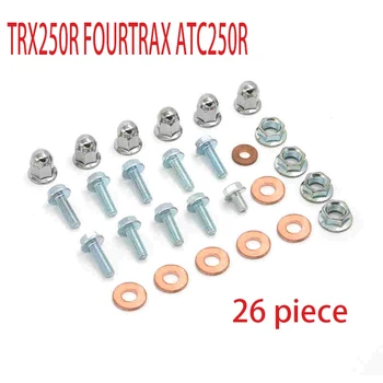 

26 Piece ENGINE BOLT screw Nuts KIT TOP END Cylinder Head For HONDA TRX250R FOURTRAX ATC250R ATV Quad